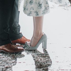 JCrew Etta Bow Heels in Baby Blue